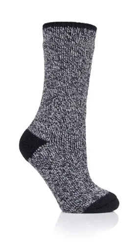 LADIES HEAT HOLDERS TWIST SOCKS - PRIMROSE - LISBON TOG2.3