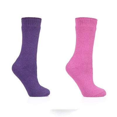 LADIES HEAT HOLDERS LITE SOCKS - DAHLIA TOG1.6