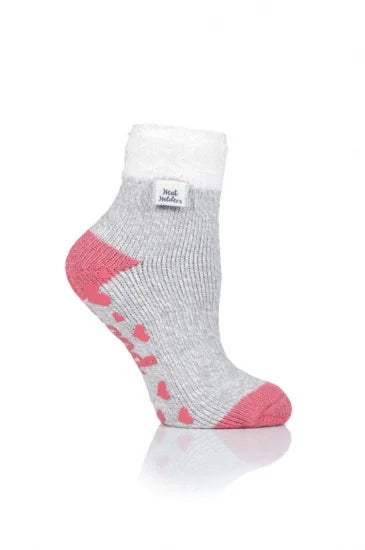 LADIES HEAT HOLDERS LOUNGE SOCKS - FEATHER TOP TOG2.3