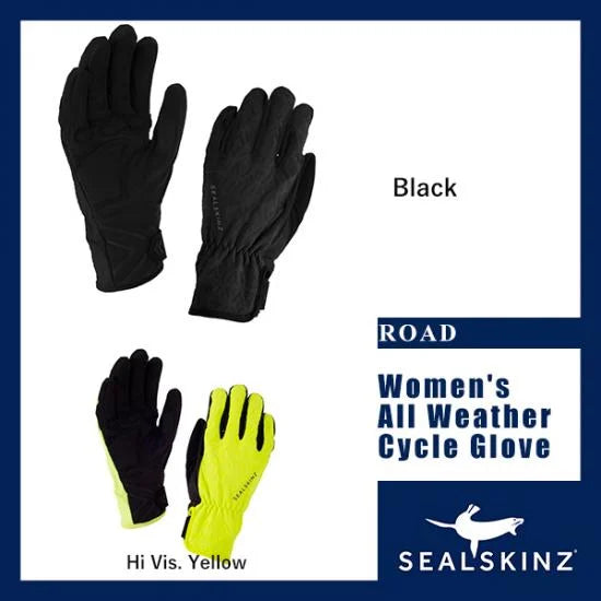 【女性用完全防水サイクリンググローブ】Womens All Weather Cycle Glove【SEALSKINZ】