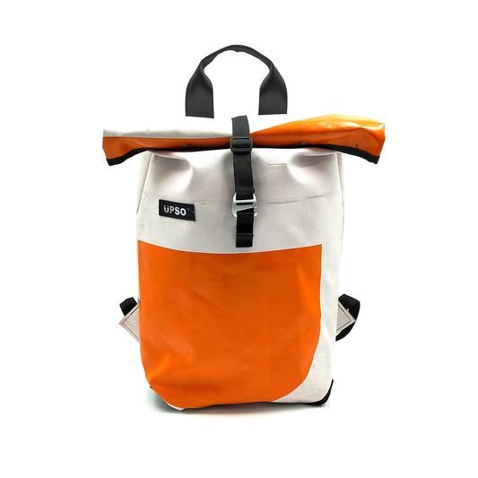 Burtonwood Backpack – White/Orange – BW031306