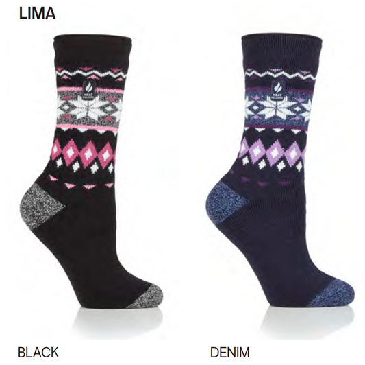 LADIES HEAT HOLDERS LITE ARGYLE & FAIRISLE - LIMA TOG1.6