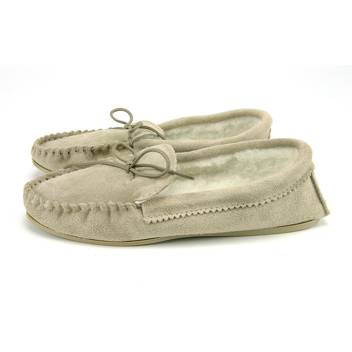 Classic Wool Moccasins With Sole