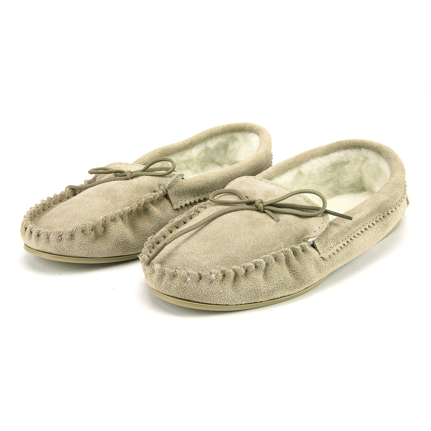 Classic Wool Moccasins With Sole